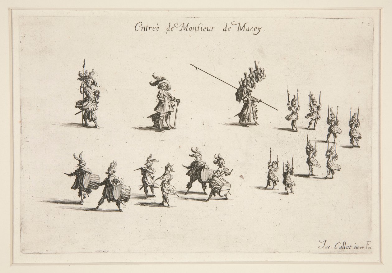 Combattimento alla barriera, ingresso di M. de Macey da Jacques Callot