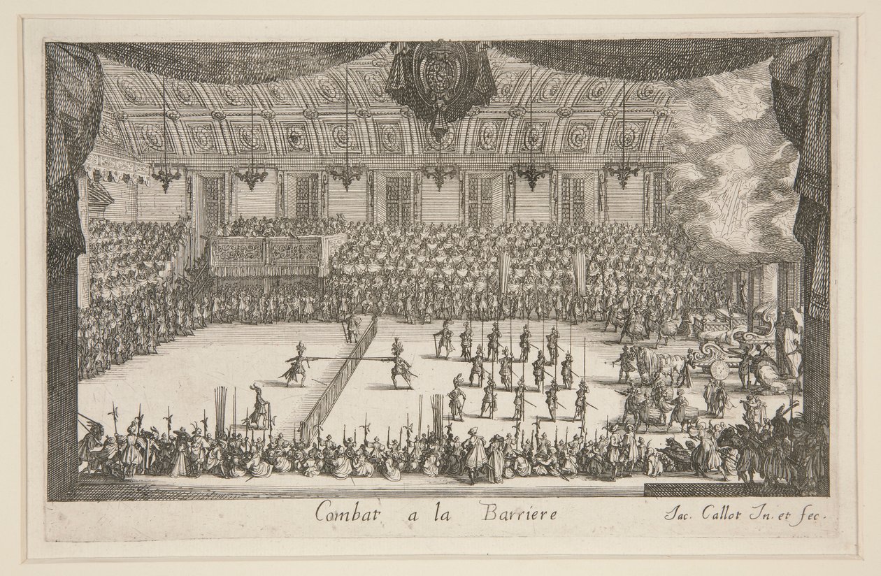 Combattimento alla Barriera da Jacques Callot