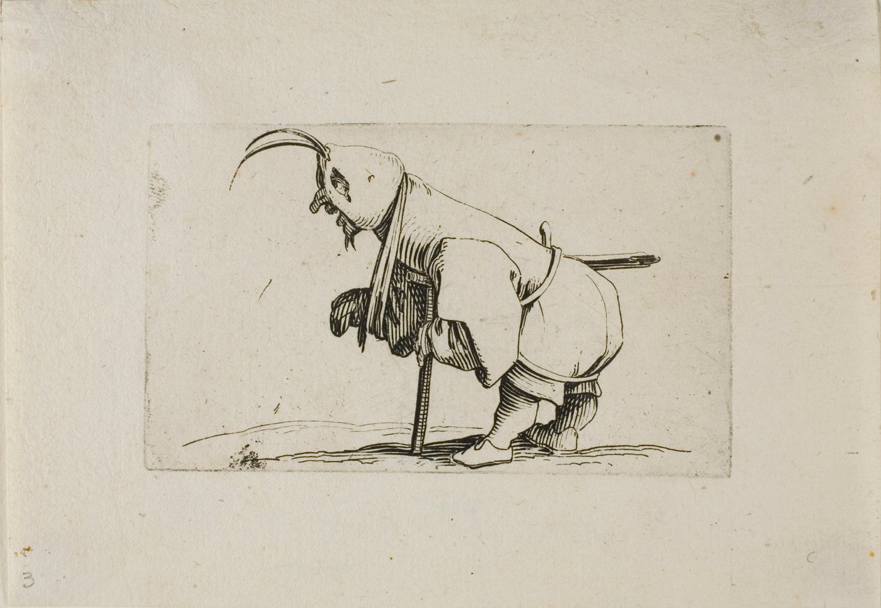 Zoppo con un Cappello, da Varie Figure Gobbi da Jacques Callot