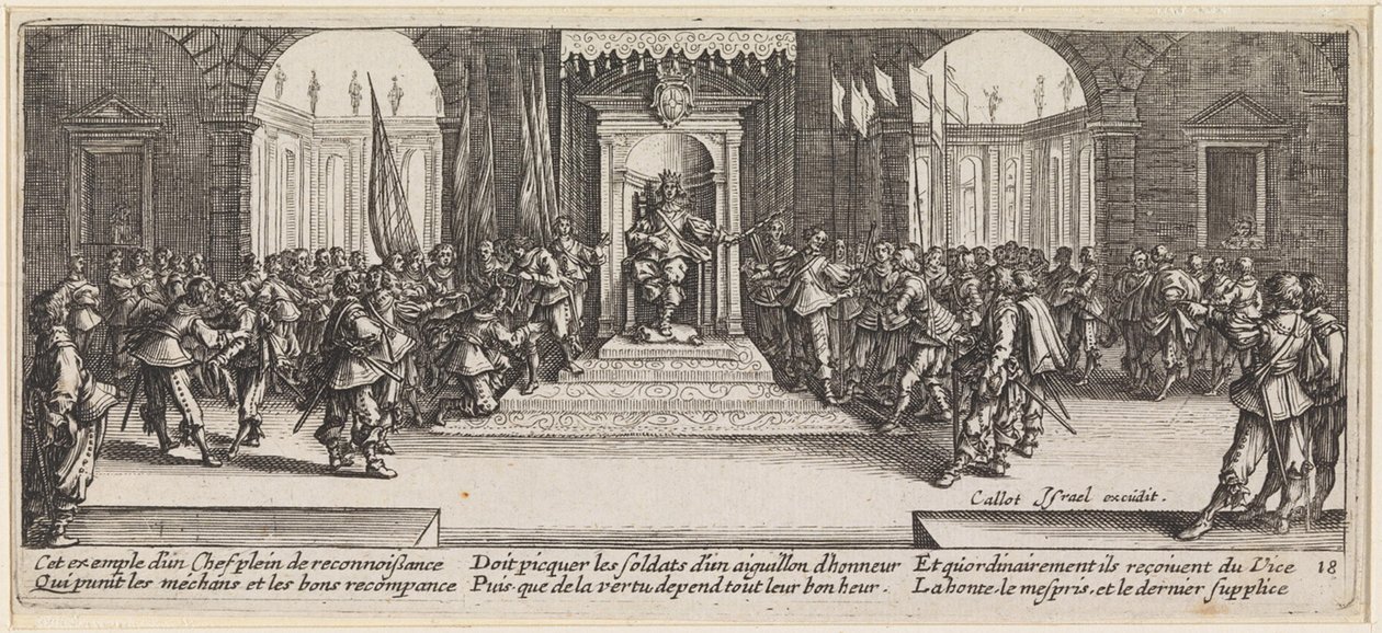Il re conferisce le onorificenze da Jacques Callot