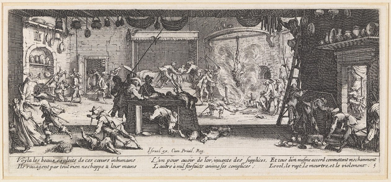 Il saccheggio da Jacques Callot