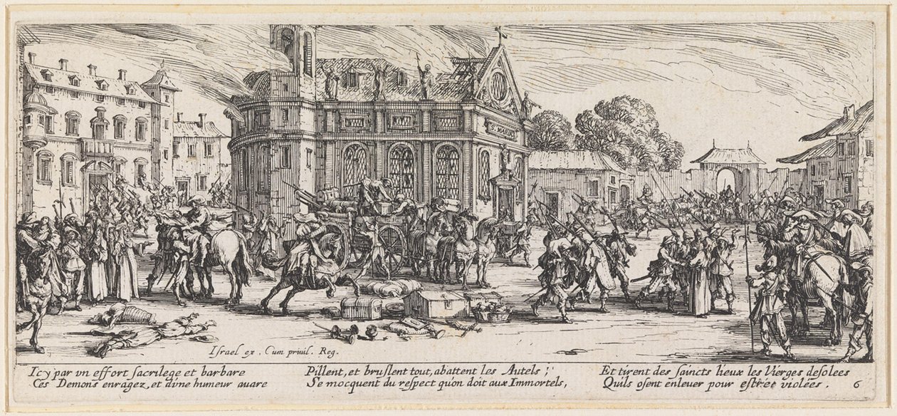 Il furto dei tesori della chiesa da Jacques Callot
