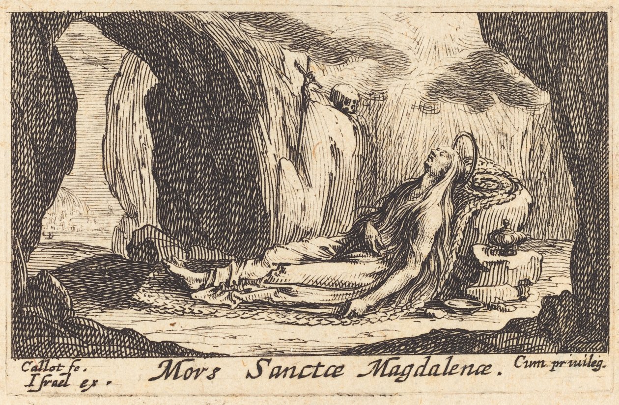 Morte della Maddalena da Jacques Callot