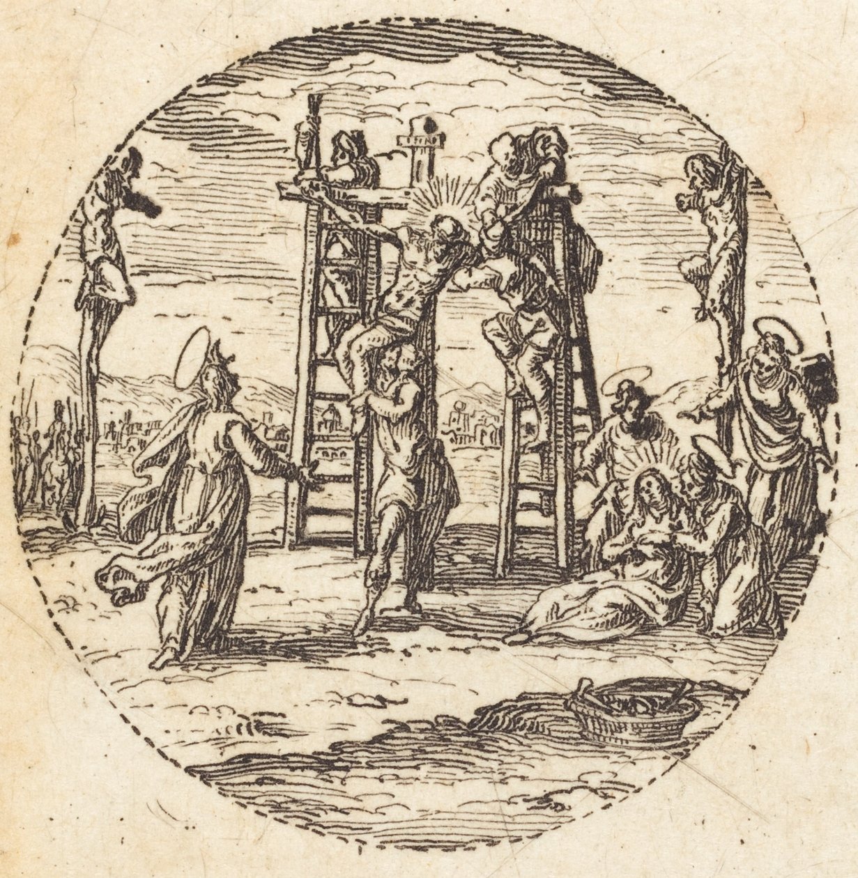 La discesa dalla croce da Jacques Callot