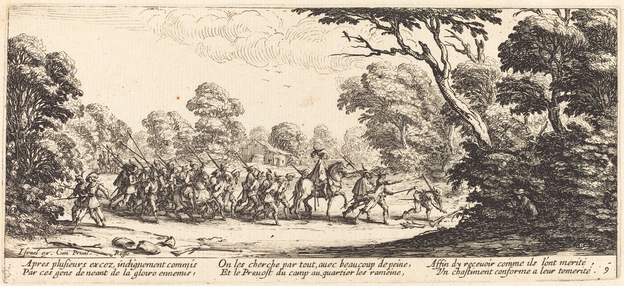Scoperta dei soldati criminali da Jacques Callot