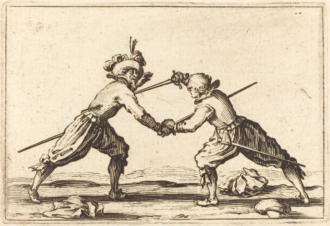 Duello con spade da Jacques Callot