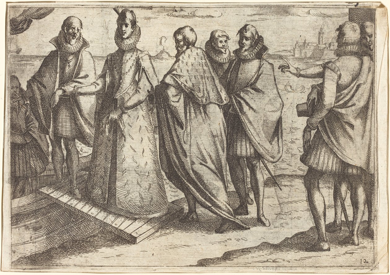 Imbarco a Genova [recto] da Jacques Callot