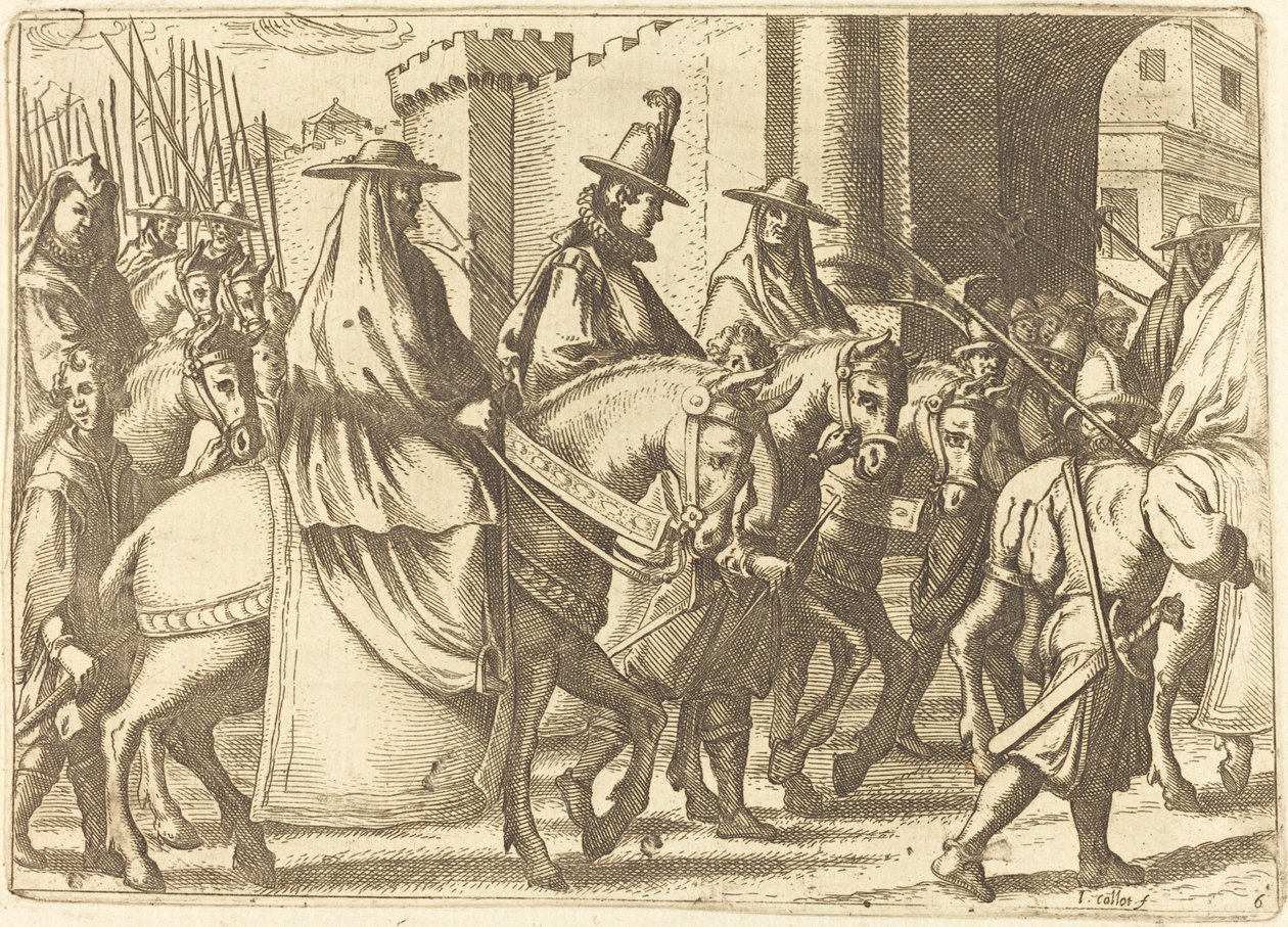 Ingresso nella città di Ferrara, 1612 da Jacques Callot