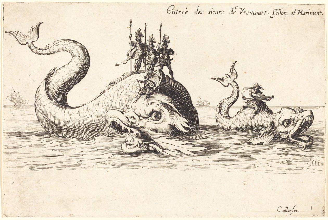 Ingresso di Mm. de Vroncourt, Tyllon e Marimont da Jacques Callot