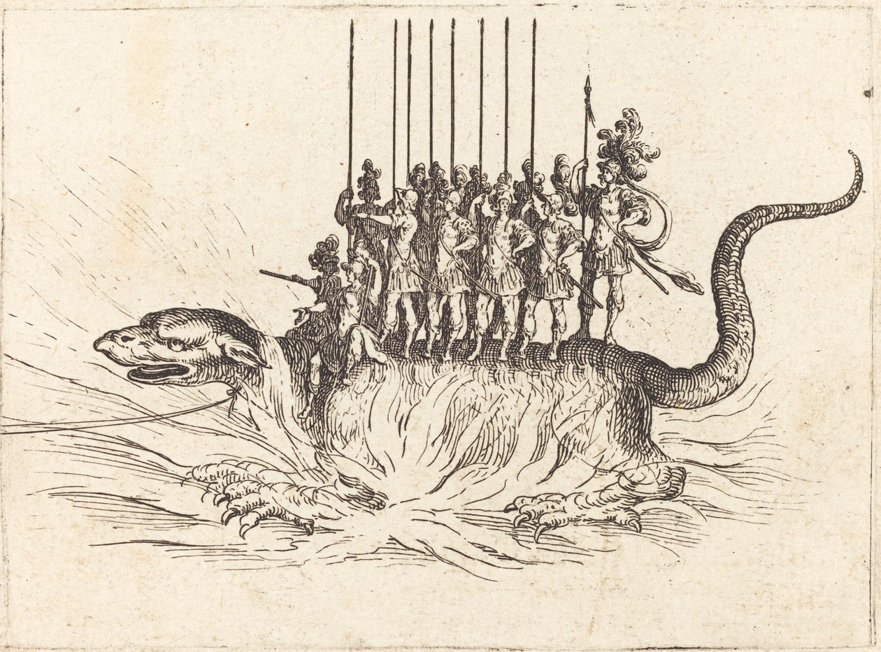 Ingresso di Monsignore Henry de Lorraine, Marchese di Moy, sotto il nome di Pirandre da Jacques Callot