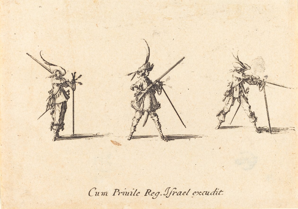 Sparare con il Moschetto da Jacques Callot