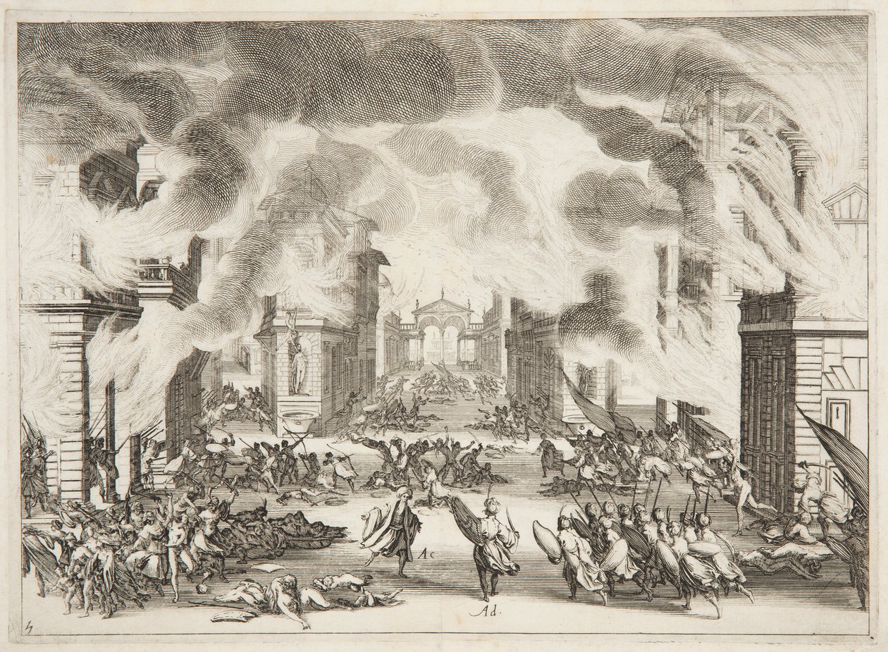 Quarto atto di Soliman da Jacques Callot