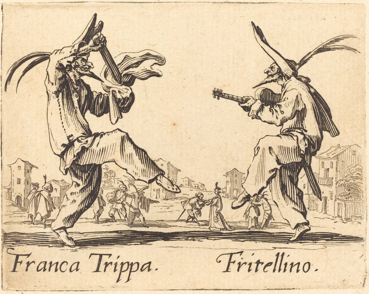 Franca Trippa e Fritellino da Jacques Callot