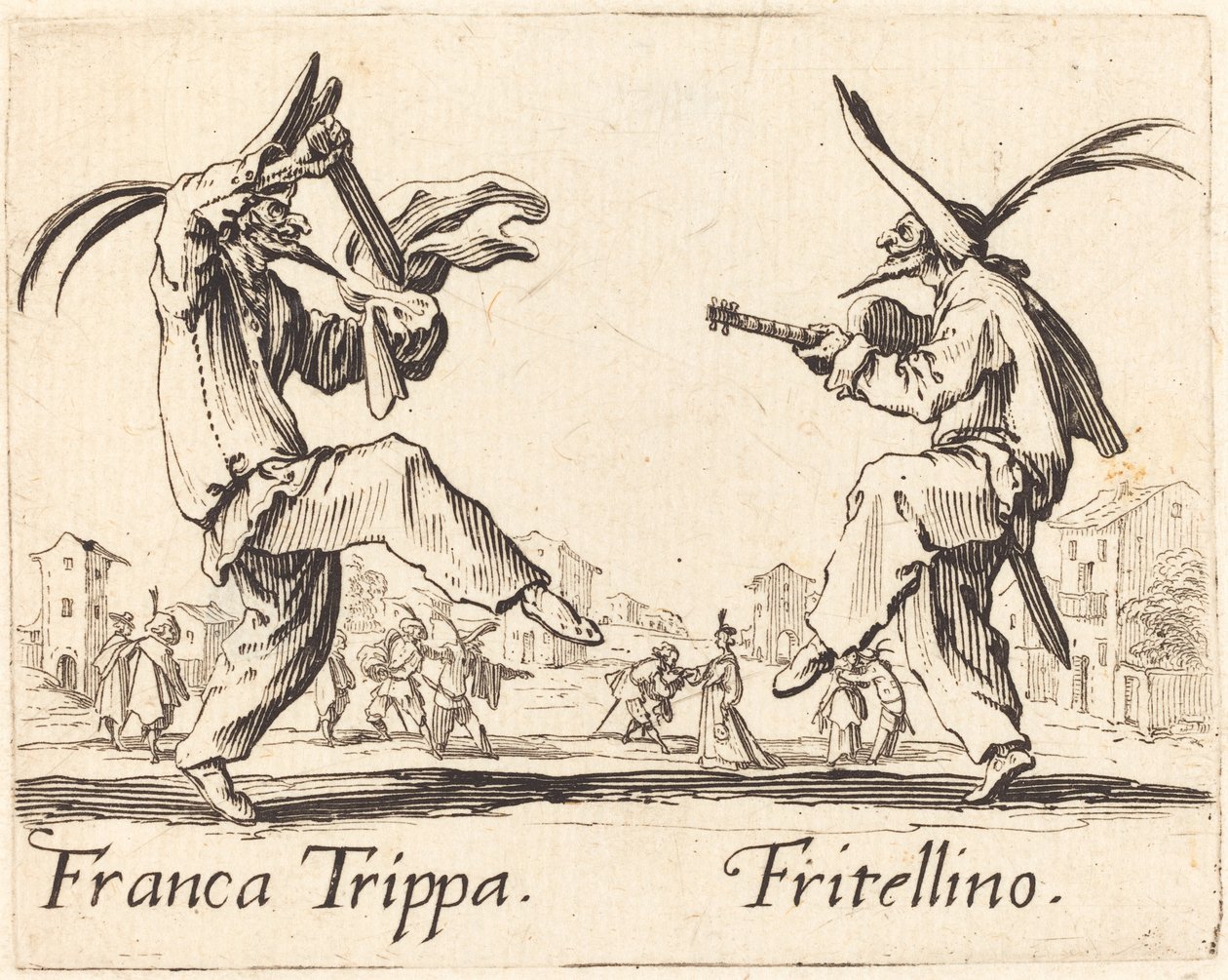 Franca Trippa e Fritellino da Jacques Callot