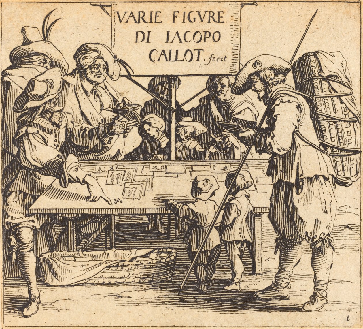 Frontespizio per "Varie Figure" da Jacques Callot
