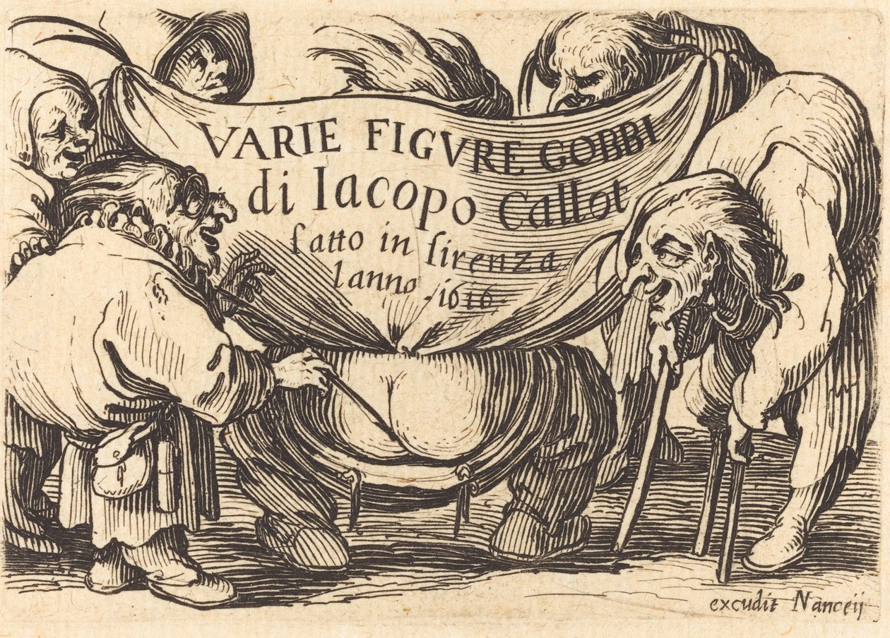 Frontespizio per "Varie Figure Gobbi" da Jacques Callot
