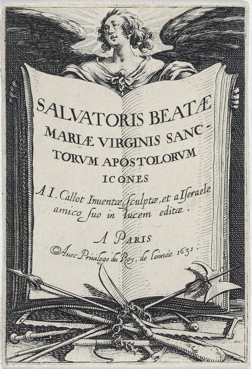 Frontespizio da Les Grands Apôtres, 1631 da Jacques Callot