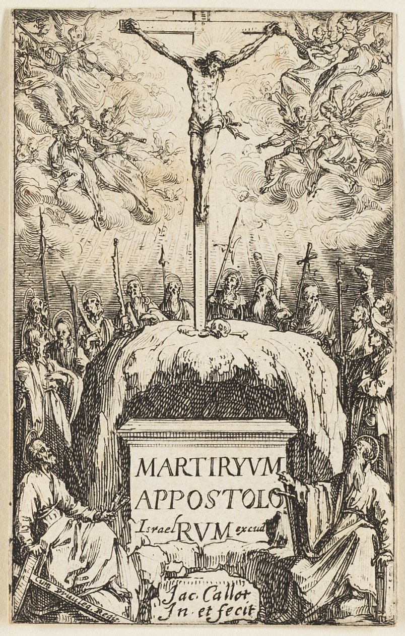 Frontespizio, da I martiri degli Apostoli da Jacques Callot