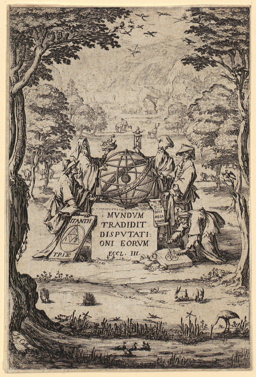 Frontespizio di "Sacra Cosmologia" da Jacques Callot