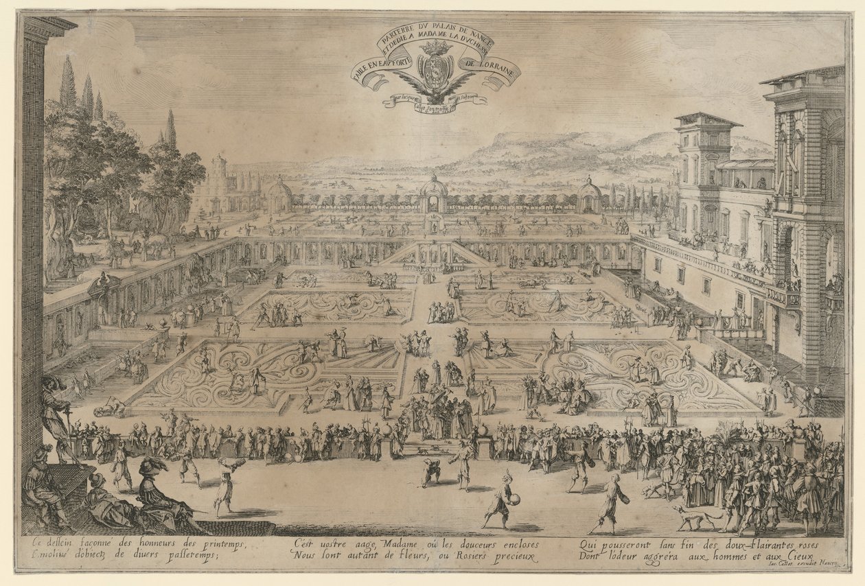 Il giardino di Nancy da Jacques Callot