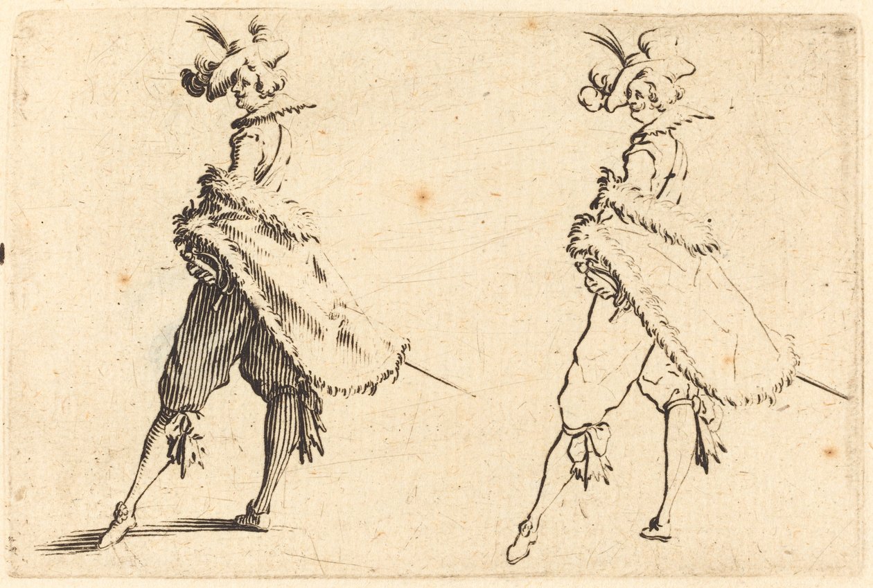 Gentiluomo visto di lato da Jacques Callot