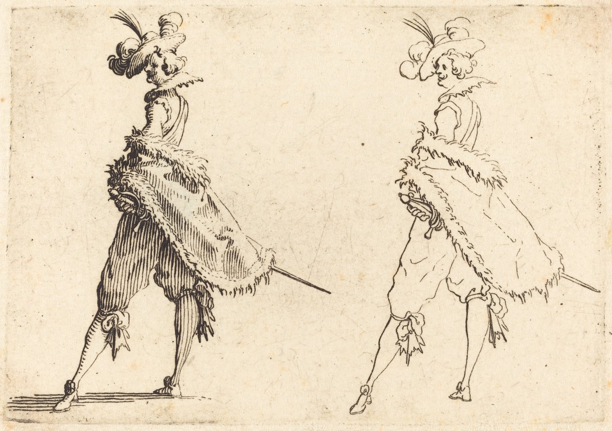Gentiluomo visto di lato da Jacques Callot