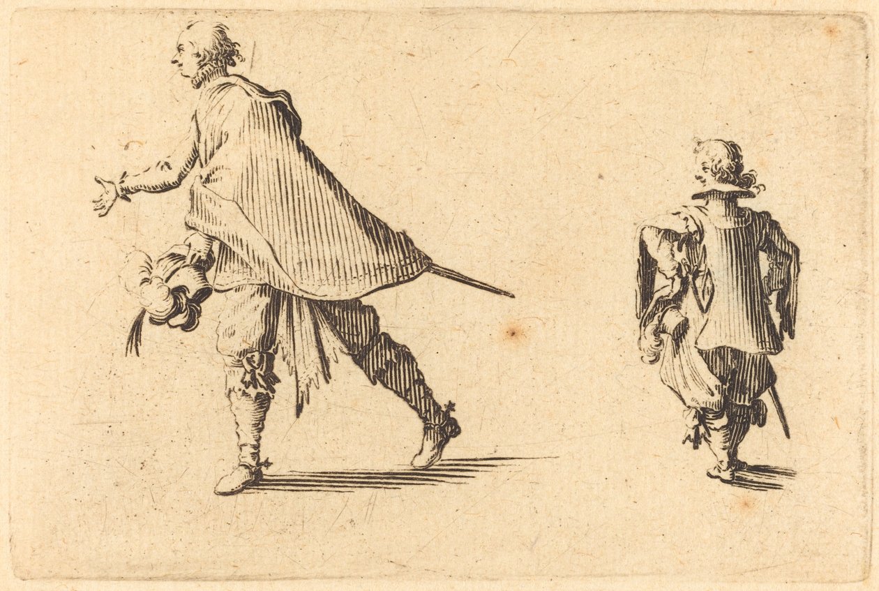 Gentiluomo e il suo paggio da Jacques Callot