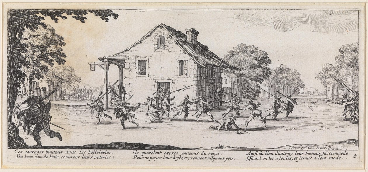 La lotta per una casa da Jacques Callot