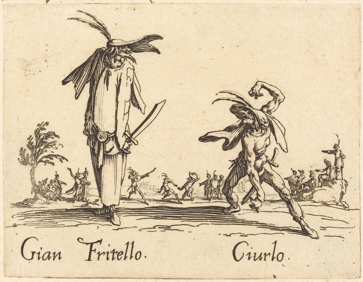 Gian Fritello e Ciurlo da Jacques Callot