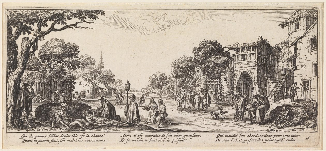 Assistere una persona in fin di vita da Jacques Callot