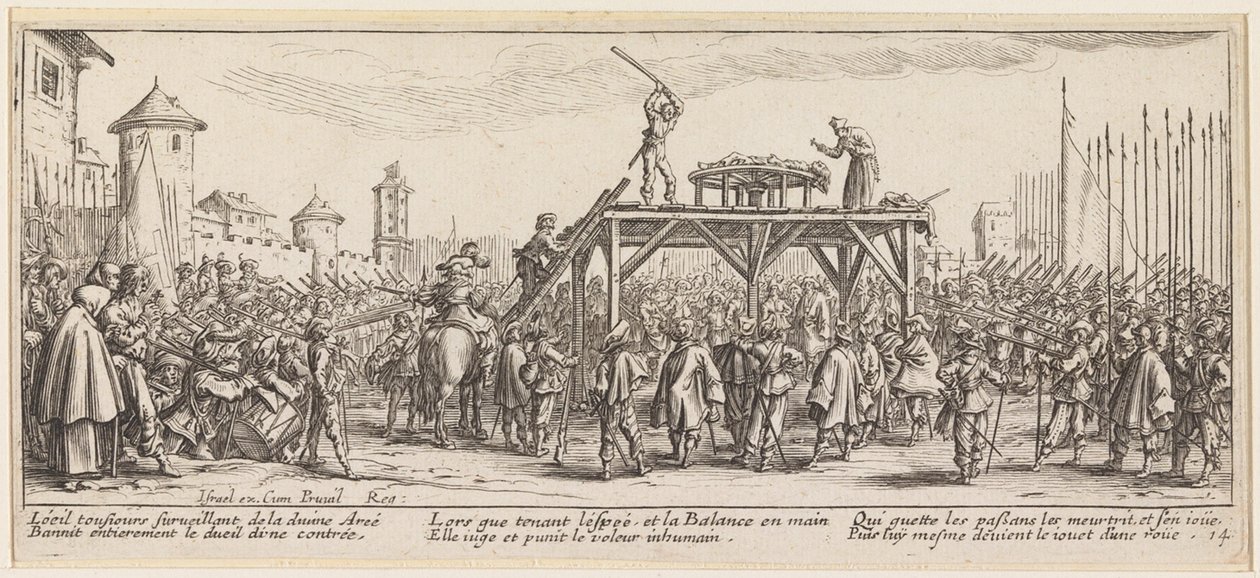 La rottura della ruota da Jacques Callot