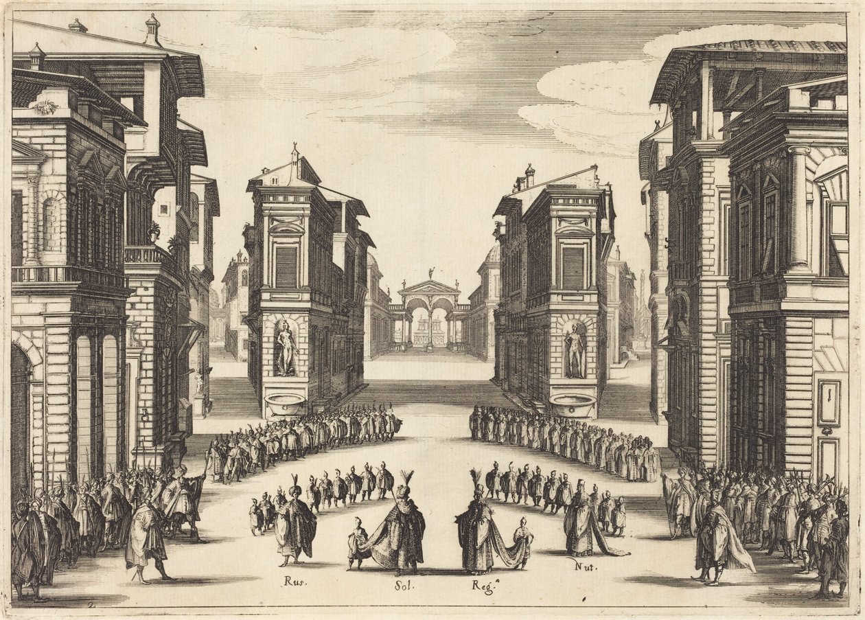 Il Solimano, Act II da Jacques Callot