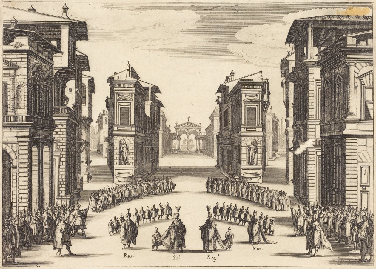 Il Solimano, atto II da Jacques Callot