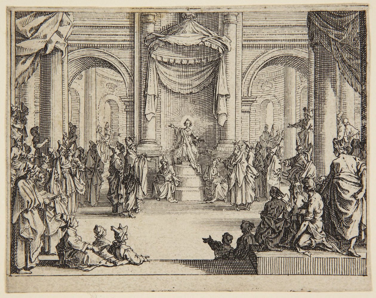 Gesù Bambino tra i dottori della legge da Jacques Callot