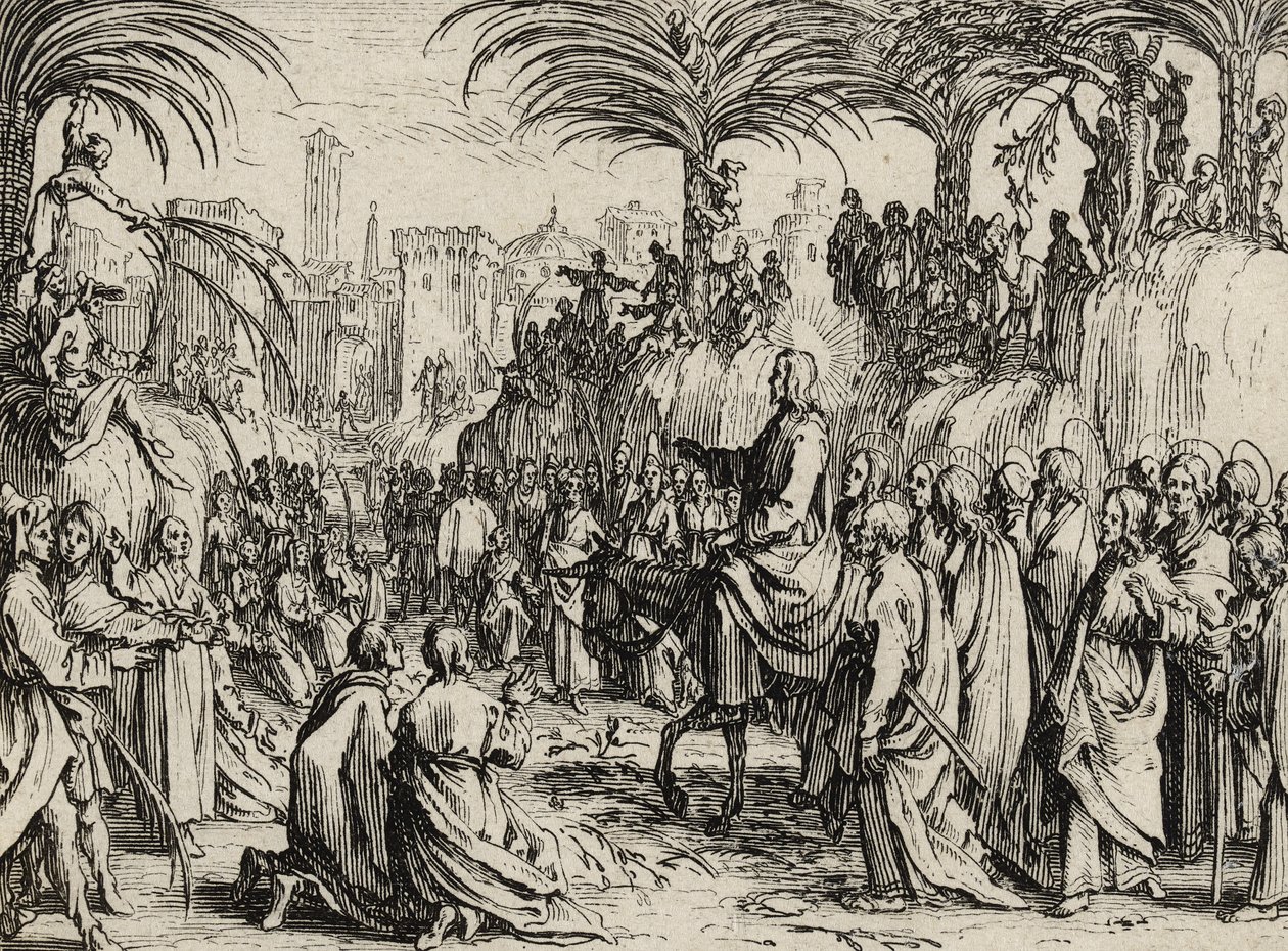 Gesù entra a Gerusalemme da Jacques Callot