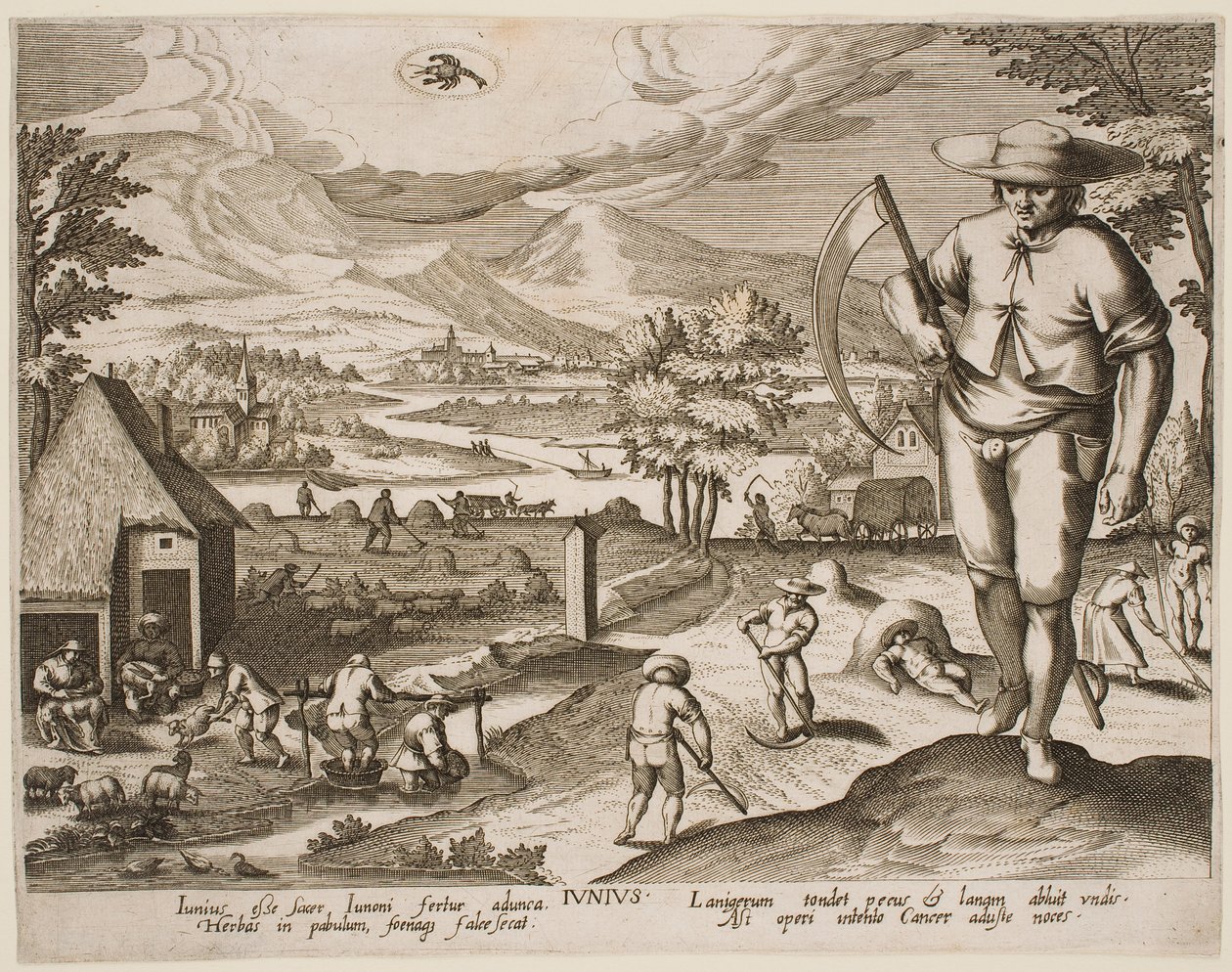 Giugno, dalla serie «I mesi» da Jacques Callot