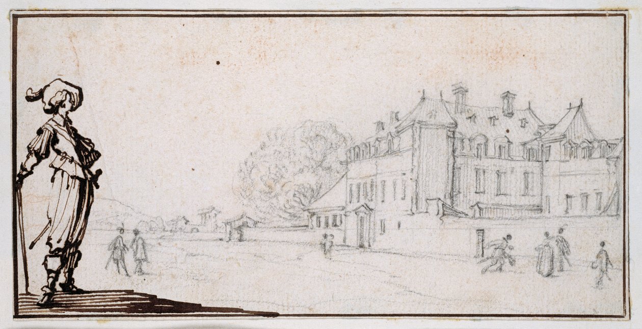 La Romaine, proprietà di Claude Deruet da Jacques Callot