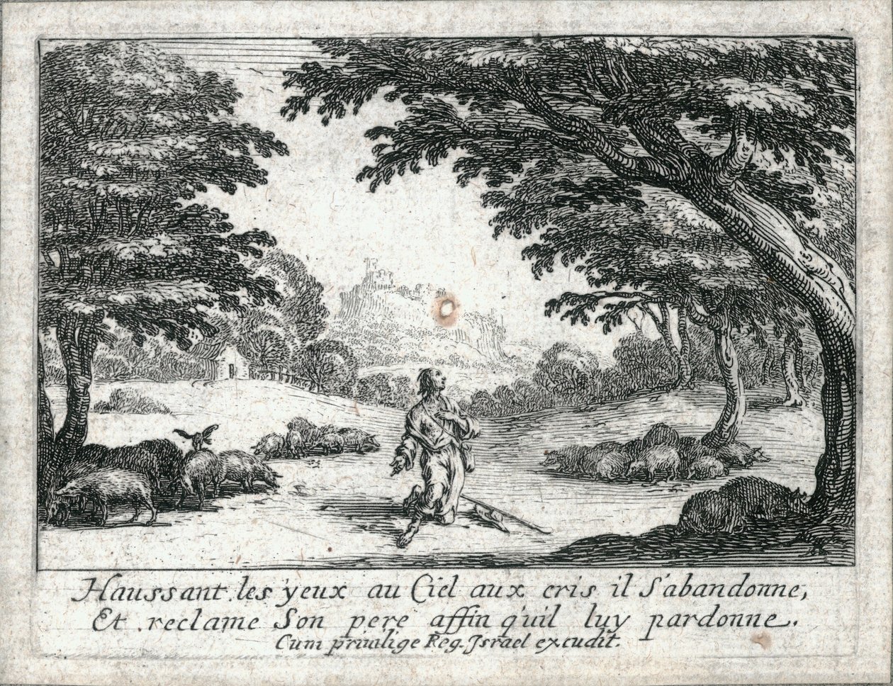La vita del figliol prodigo ... (incisione) da Jacques Callot