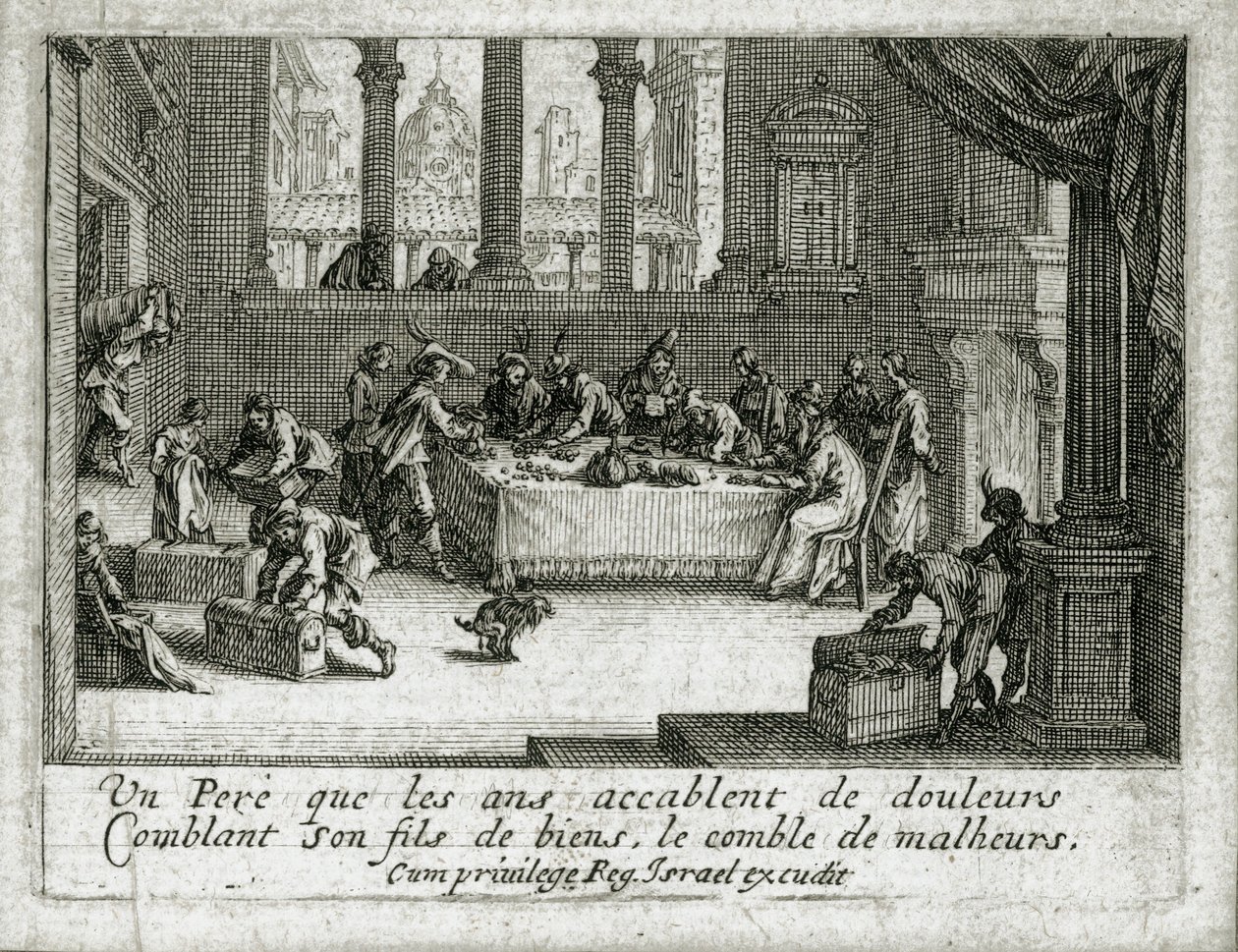 La vita del figliol prodigo ... (incisione) da Jacques Callot