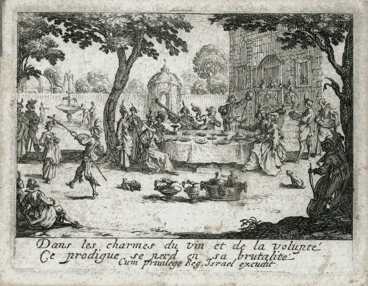 La vita del figliol prodigo ... (incisione) da Jacques Callot