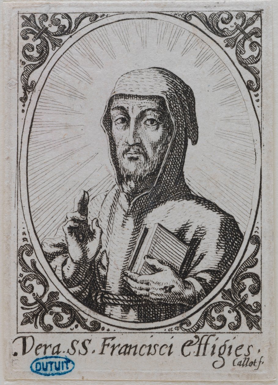 Das wahre Abbild des Heiligen Franziskus (Lieure 370, Meaume 142) da Jacques Callot