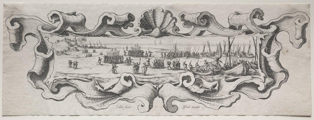 Lo sbarco delle truppe da Jacques Callot