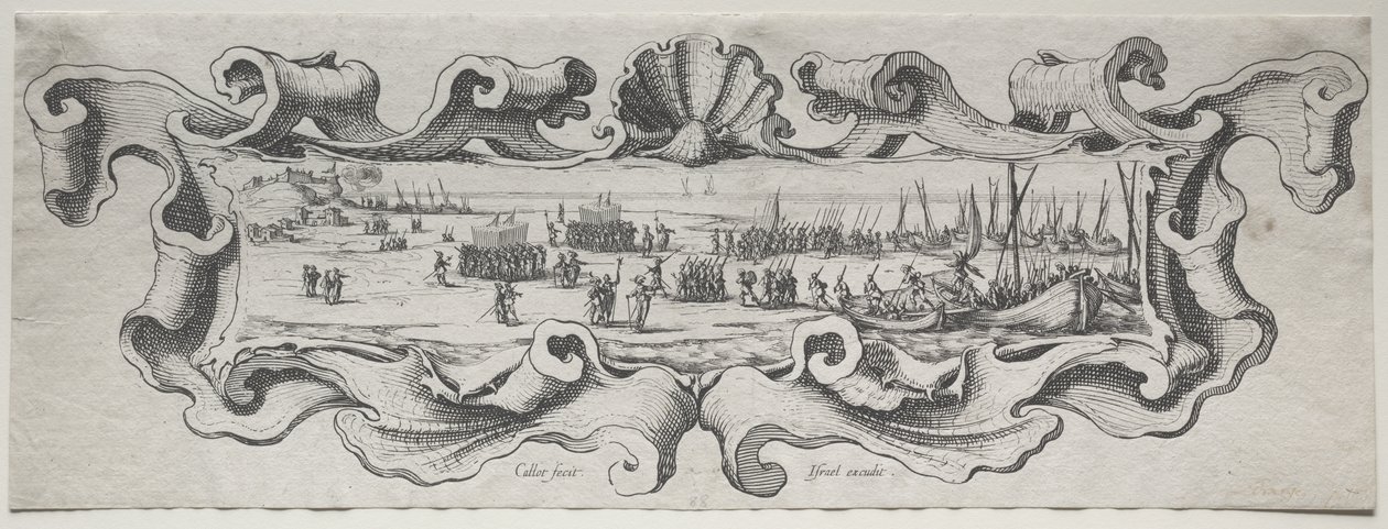 Lo sbarco delle truppe da Jacques Callot
