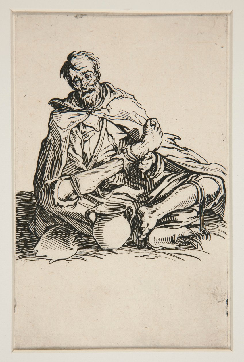 Le Malingreux - No. 13 di Les Gueux da Jacques Callot
