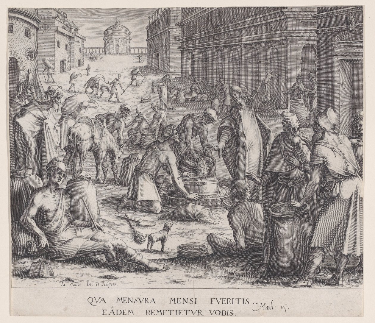 I misuratori di grano da Jacques Callot