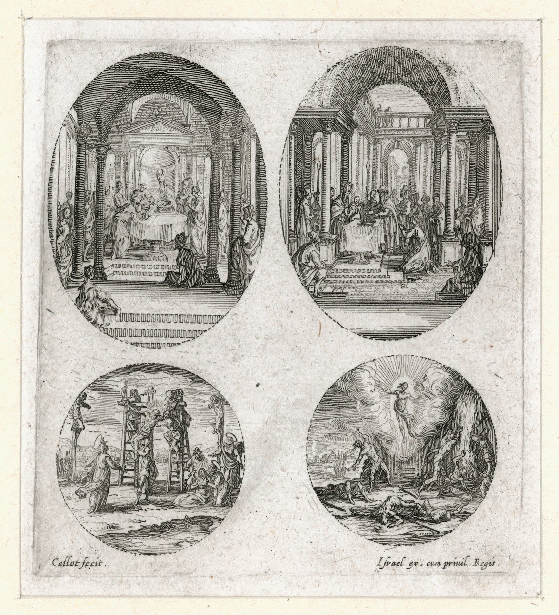 I miracoli della Passione ... (incisione) da Jacques Callot