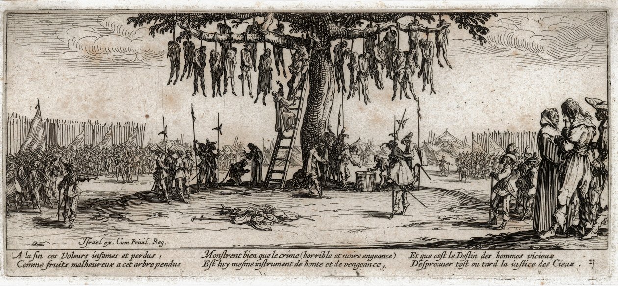 Le miserie e le disgrazie della guerra ... (incisione) da Jacques Callot