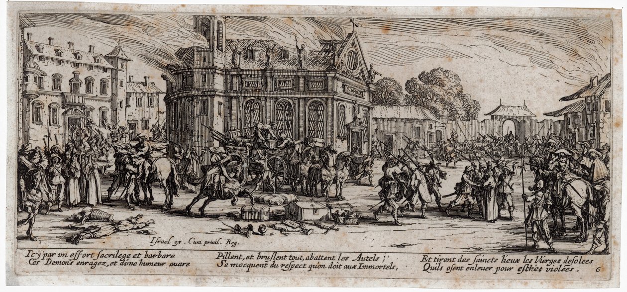 Le miserie e le disgrazie della guerra ... (incisione) da Jacques Callot