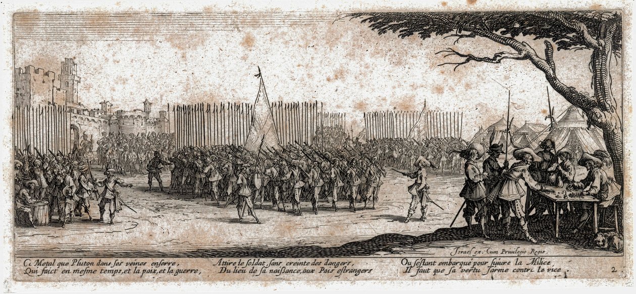 Le miserie e le disgrazie della guerra ... (incisione) da Jacques Callot