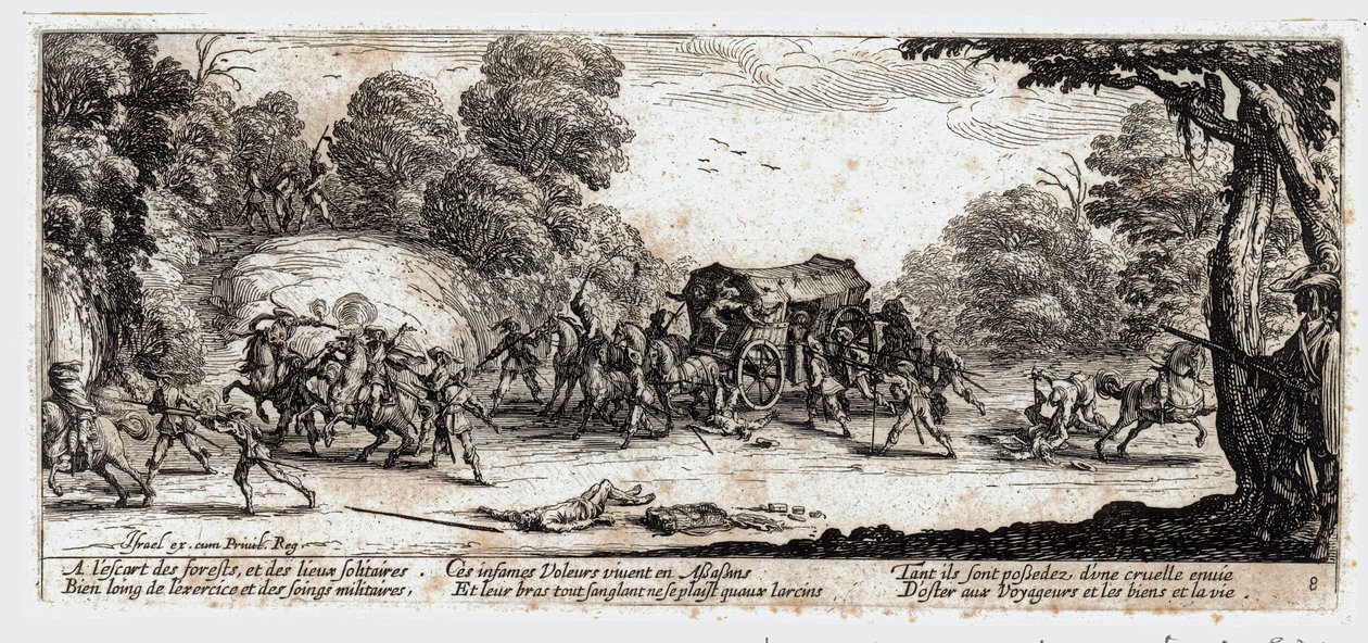 Le miserie e le disgrazie della guerra ... (incisione) da Jacques Callot